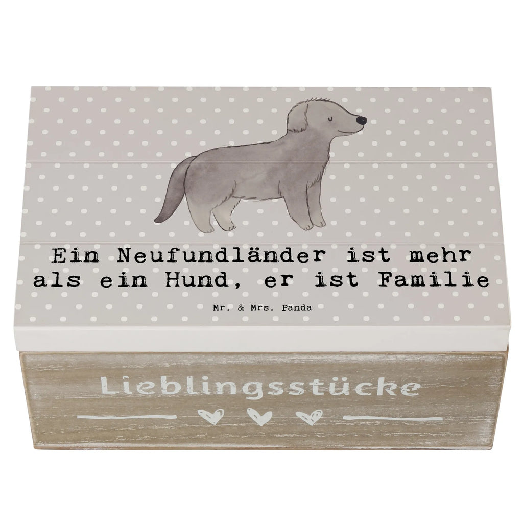 Holzkiste Neufundländer Familie Truhe, Kiste, XXL, Erinnerungskiste, Dekokiste, Erinnerungsbox, Geschenkbox, Geschenkdose, Aufbewahrungsbox, Schatulle, Holzkiste, Schatzkiste, Hund, Hunderasse, Rassehund, Hundebesitzer, Geschenk, Tierfreund, Schenken, Welpe