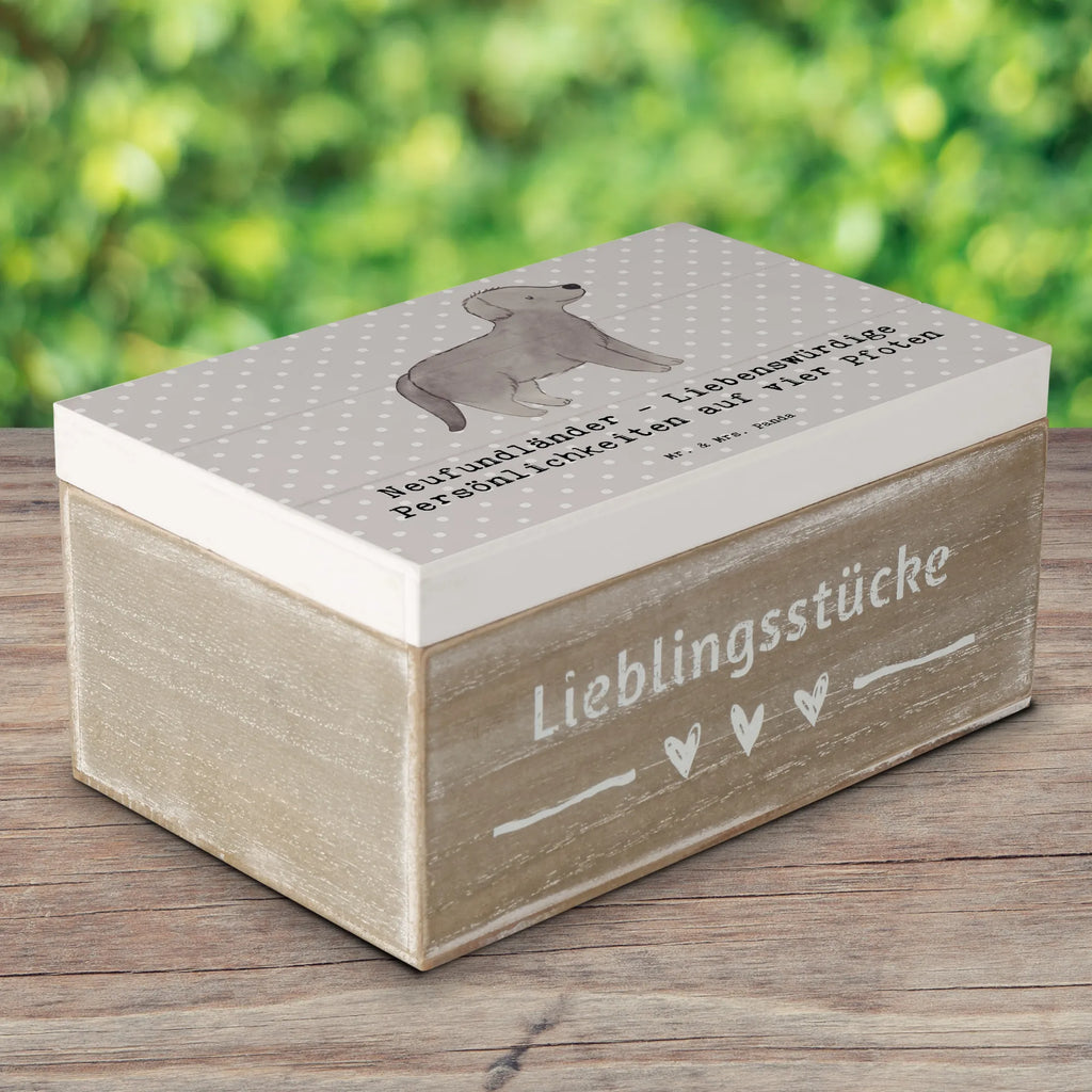 Holzkiste Neufundländer Persönlichkeiten Schatulle, Erinnerungsbox, Geschenkbox, Erinnerungskiste, Aufbewahrungsbox, Schatzkiste, Holzkiste, Geschenkdose, XXL, Kiste, Truhe, Dekokiste, Hund, Hunderasse, Rassehund, Hundebesitzer, Geschenk, Tierfreund, Schenken, Welpe