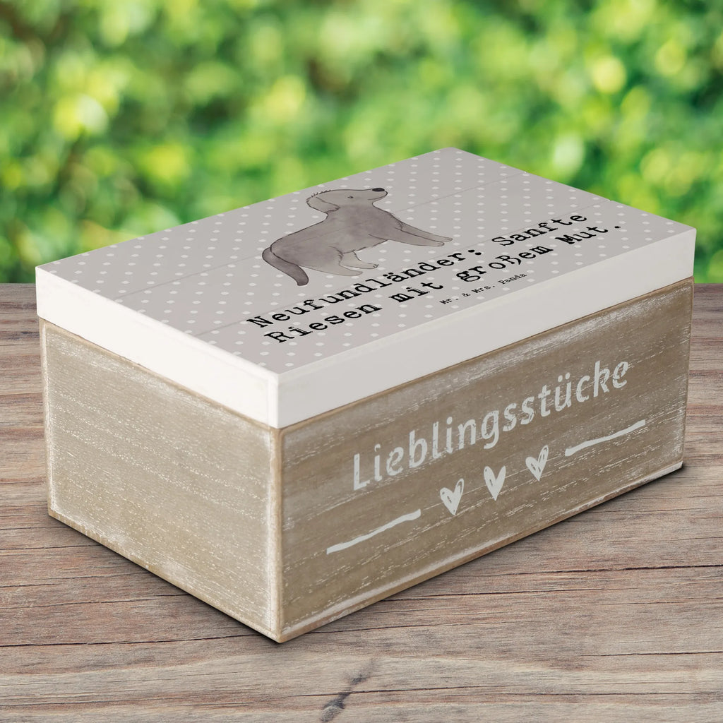 Holzkiste Neufundländer Liebe Dekokiste, Erinnerungsbox, Schatulle, Truhe, Kiste, Schatzkiste, Erinnerungskiste, Geschenkbox, Holzkiste, XXL, Geschenkdose, Aufbewahrungsbox, Hund, Hunderasse, Rassehund, Hundebesitzer, Geschenk, Tierfreund, Schenken, Welpe