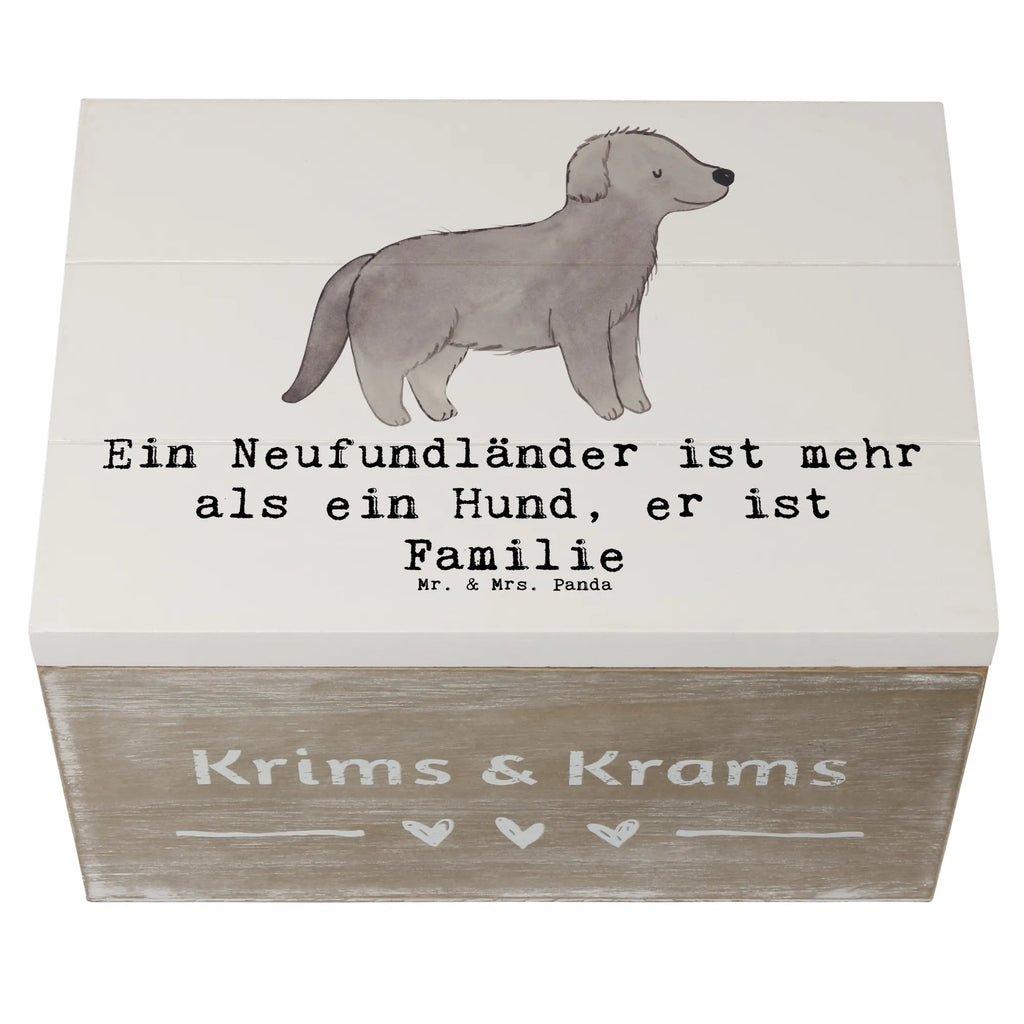 Holzkiste Neufundländer Familie Truhe, Kiste, XXL, Erinnerungskiste, Dekokiste, Erinnerungsbox, Geschenkbox, Geschenkdose, Aufbewahrungsbox, Schatulle, Holzkiste, Schatzkiste, Hund, Hunderasse, Rassehund, Hundebesitzer, Geschenk, Tierfreund, Schenken, Welpe