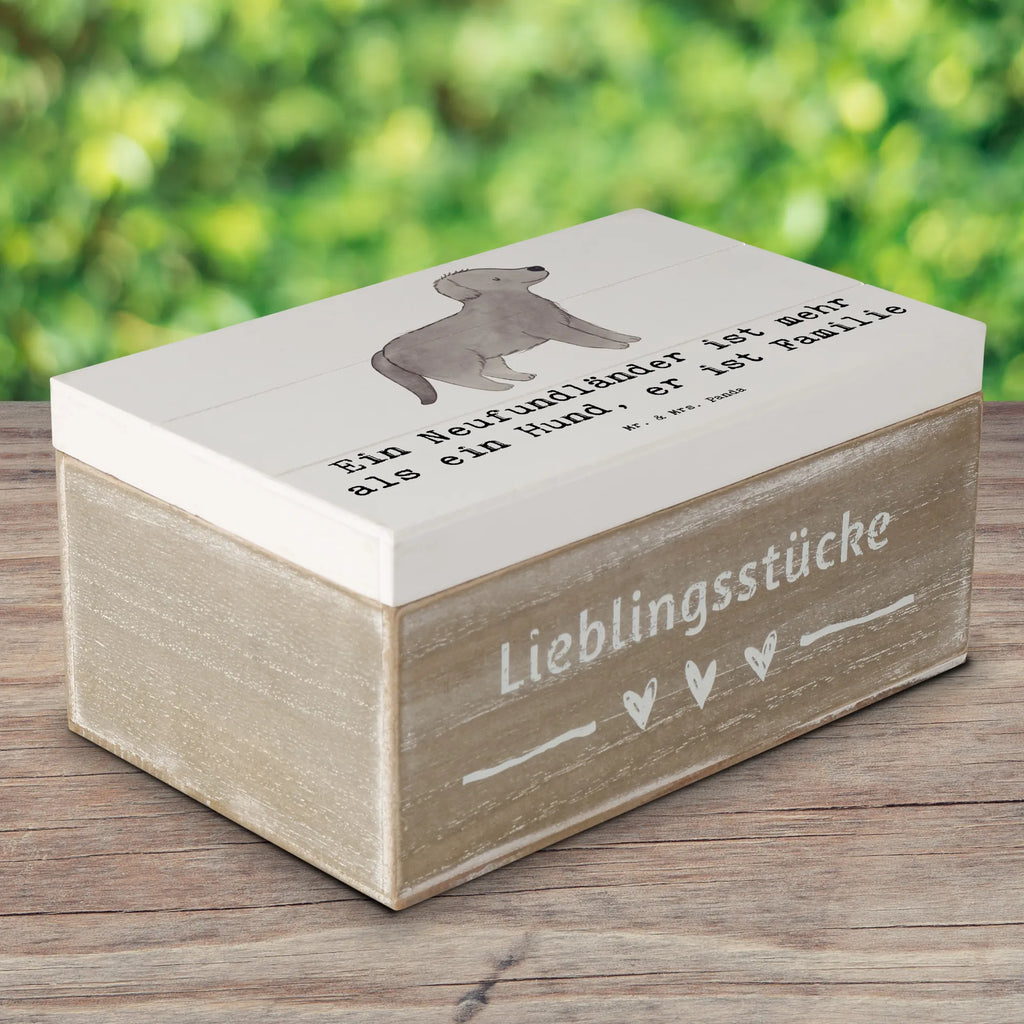 Holzkiste Neufundländer Familie Truhe, Kiste, XXL, Erinnerungskiste, Dekokiste, Erinnerungsbox, Geschenkbox, Geschenkdose, Aufbewahrungsbox, Schatulle, Holzkiste, Schatzkiste, Hund, Hunderasse, Rassehund, Hundebesitzer, Geschenk, Tierfreund, Schenken, Welpe