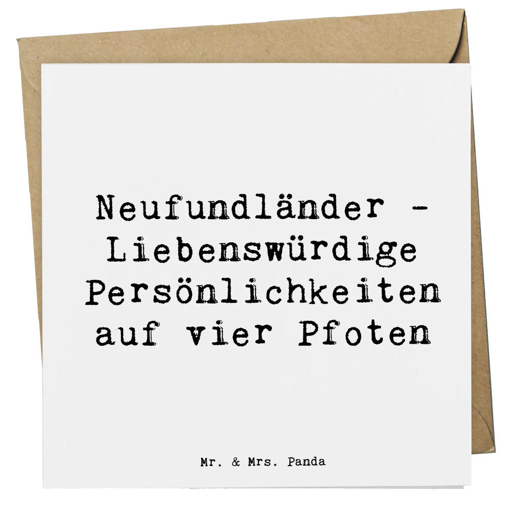 Deluxe Card Saying Neufundländer - Liebenswürdige Persönlichkeiten auf vier Pfoten Karte, Klappkarte, Hochzeitskarte, Hochwertige Grußkarte, Grußkarte, Einladungskarte, Hochwertige Klappkarte, Geburtstagskarte, Glückwunschkarte, Hund, Hunderasse, Rassehund, Hundebesitzer, Geschenk, Tierfreund, Schenken, Welpe