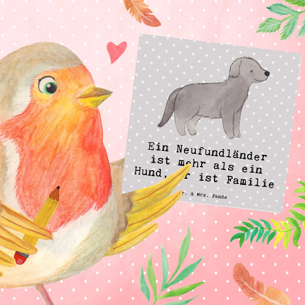 Deluxe Card Ein Neufundländer ist mehr als ein Hund, er ist Familie Glückwunschkarte, Hochzeitskarte, Klappkarte, Karte, Hochwertige Klappkarte, Grußkarte, Hochwertige Grußkarte, Einladungskarte, Geburtstagskarte, Hund, Hunderasse, Rassehund, Hundebesitzer, Geschenk, Tierfreund, Schenken, Welpe