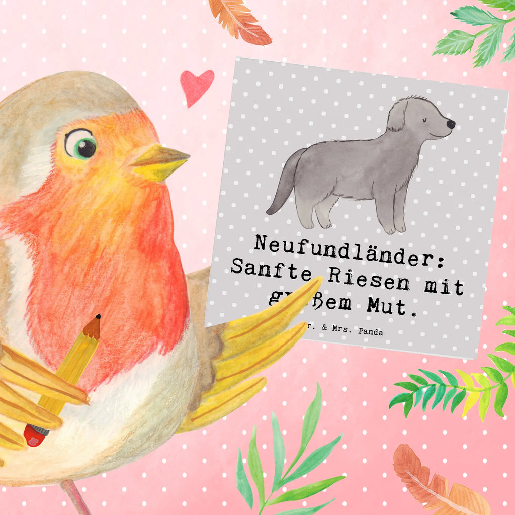 Deluxe Card Neufundländer: Sanfte Riesen mit großem Mut. Karte, Klappkarte, Hochwertige Grußkarte, Grußkarte, Einladungskarte, Hochwertige Klappkarte, Glückwunschkarte, Hochzeitskarte, Geburtstagskarte, Hund, Hunderasse, Rassehund, Hundebesitzer, Geschenk, Tierfreund, Schenken, Welpe