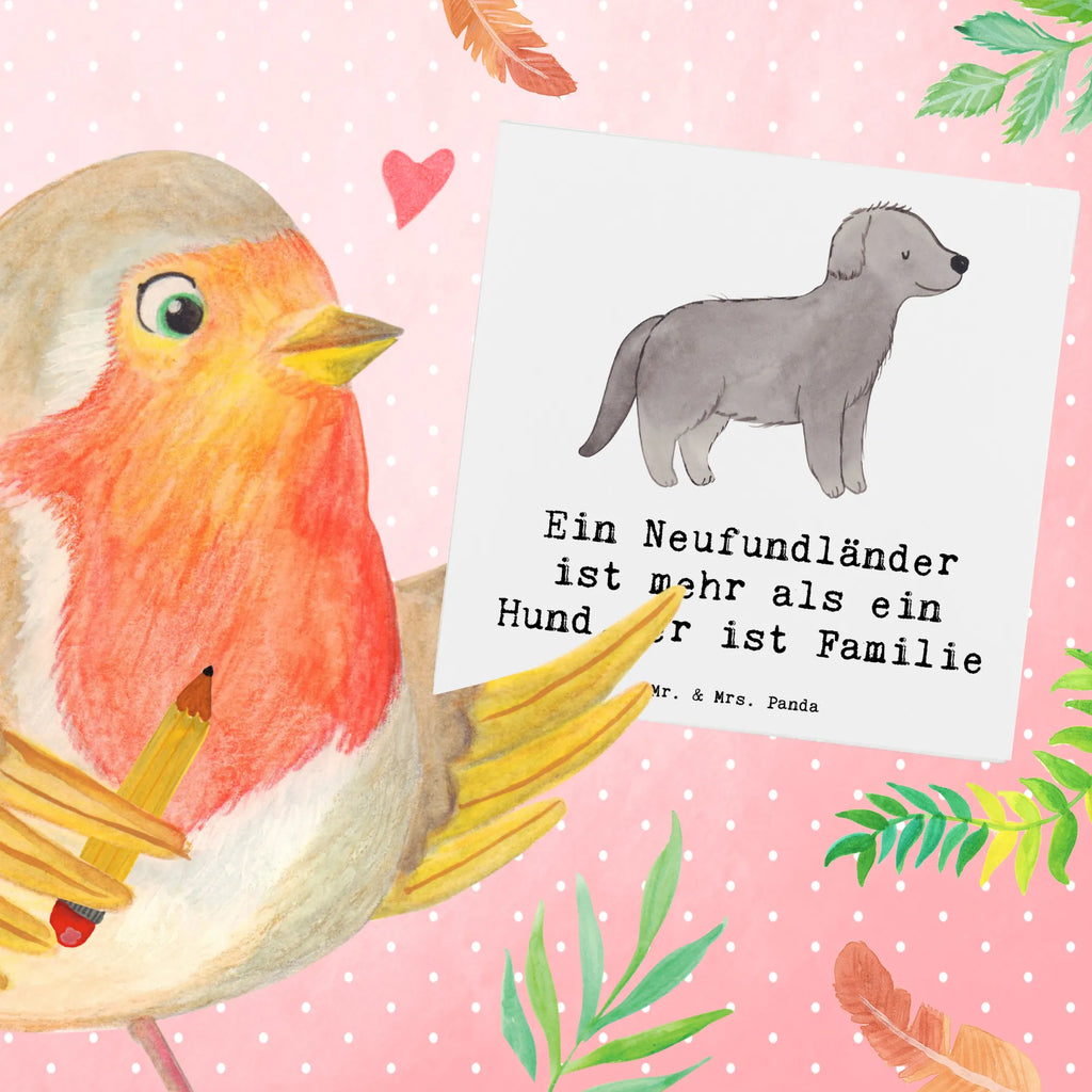 Deluxe Card Ein Neufundländer ist mehr als ein Hund, er ist Familie Glückwunschkarte, Hochzeitskarte, Klappkarte, Karte, Hochwertige Klappkarte, Grußkarte, Hochwertige Grußkarte, Einladungskarte, Geburtstagskarte, Hund, Hunderasse, Rassehund, Hundebesitzer, Geschenk, Tierfreund, Schenken, Welpe