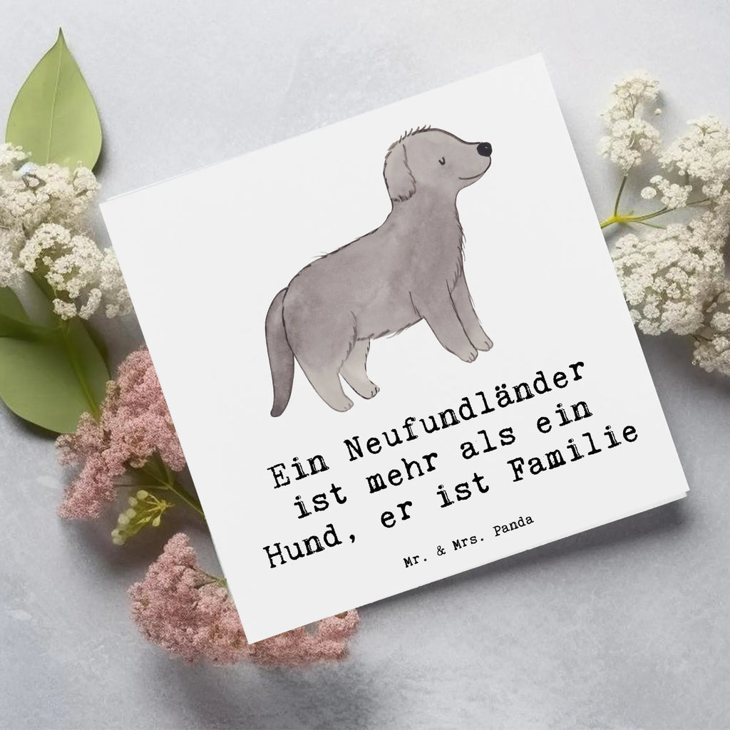 Deluxe Card Ein Neufundländer ist mehr als ein Hund, er ist Familie Glückwunschkarte, Hochzeitskarte, Klappkarte, Karte, Hochwertige Klappkarte, Grußkarte, Hochwertige Grußkarte, Einladungskarte, Geburtstagskarte, Hund, Hunderasse, Rassehund, Hundebesitzer, Geschenk, Tierfreund, Schenken, Welpe