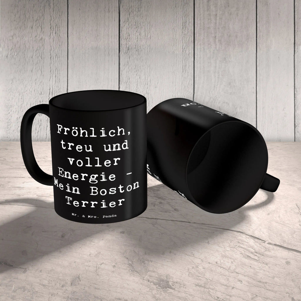 Tasse Spruch Boston Terrier Freude Teetasse, Keramiktasse, Bürotasse, Porzellantasse, Tasse, Tasse mit Zitaten, Geschenktasse, Kaffeetasse, Tasse mit Motiven, Hund, Hunderasse, Rassehund, Hundebesitzer, Geschenk, Tierfreund, Schenken, Welpe