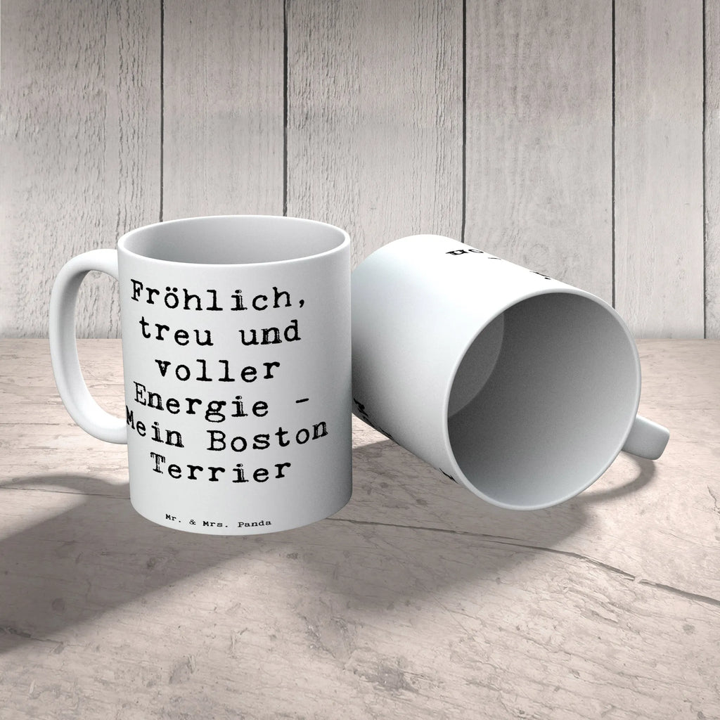 Tasse Spruch Boston Terrier Freude Teetasse, Keramiktasse, Bürotasse, Porzellantasse, Tasse, Tasse mit Zitaten, Geschenktasse, Kaffeetasse, Tasse mit Motiven, Hund, Hunderasse, Rassehund, Hundebesitzer, Geschenk, Tierfreund, Schenken, Welpe