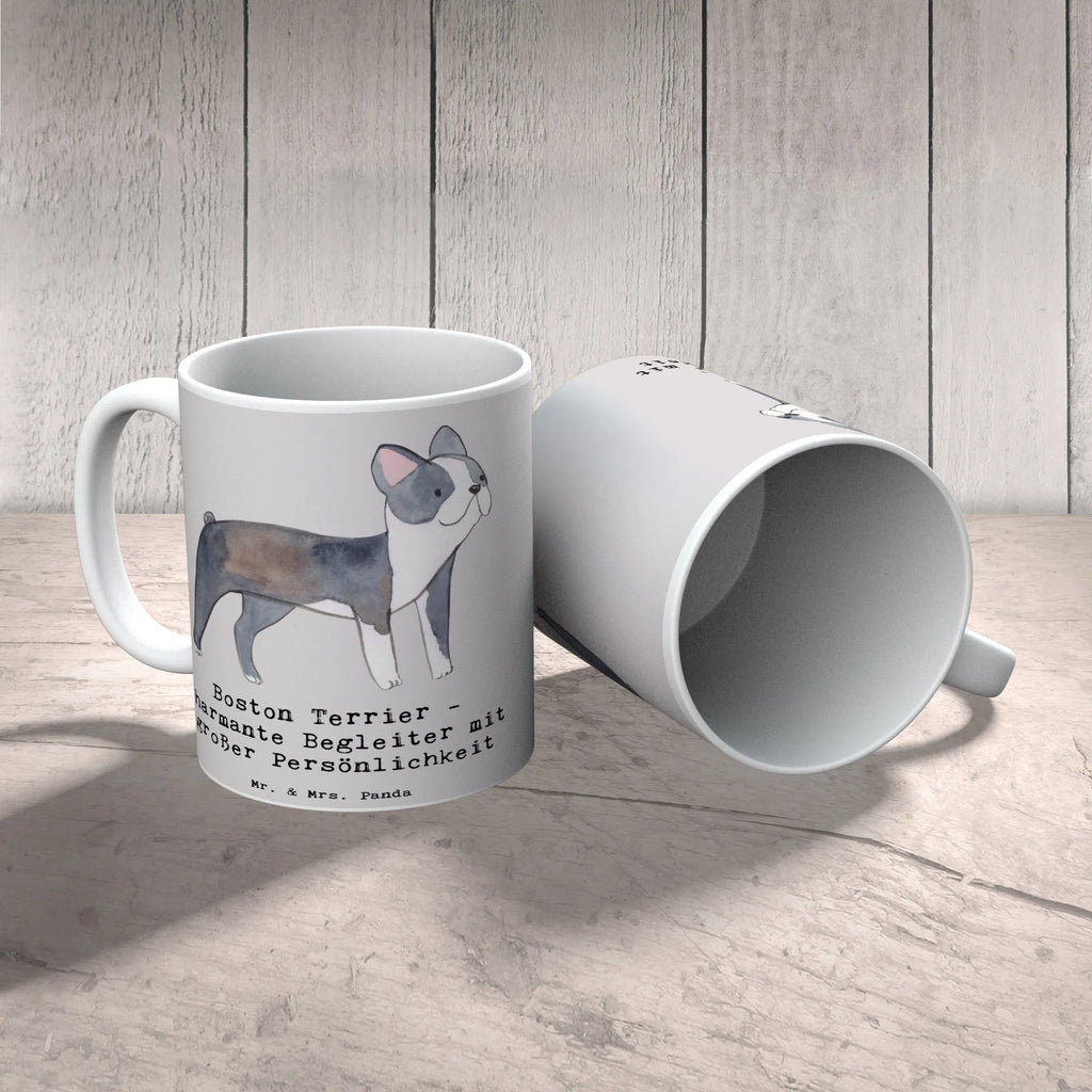 Tasse Boston Terrier Begleiter Tasse mit Motiven, Keramiktasse, Kaffeetasse, Teetasse, Porzellantasse, Bürotasse, Tasse, Tasse mit Zitaten, Geschenktasse, Hund, Hunderasse, Rassehund, Hundebesitzer, Geschenk, Tierfreund, Schenken, Welpe