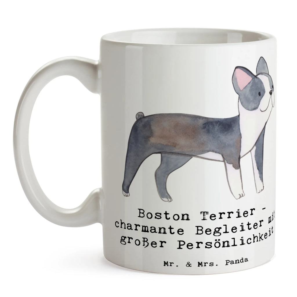 Tasse Boston Terrier Begleiter Tasse mit Motiven, Keramiktasse, Kaffeetasse, Teetasse, Porzellantasse, Bürotasse, Tasse, Tasse mit Zitaten, Geschenktasse, Hund, Hunderasse, Rassehund, Hundebesitzer, Geschenk, Tierfreund, Schenken, Welpe