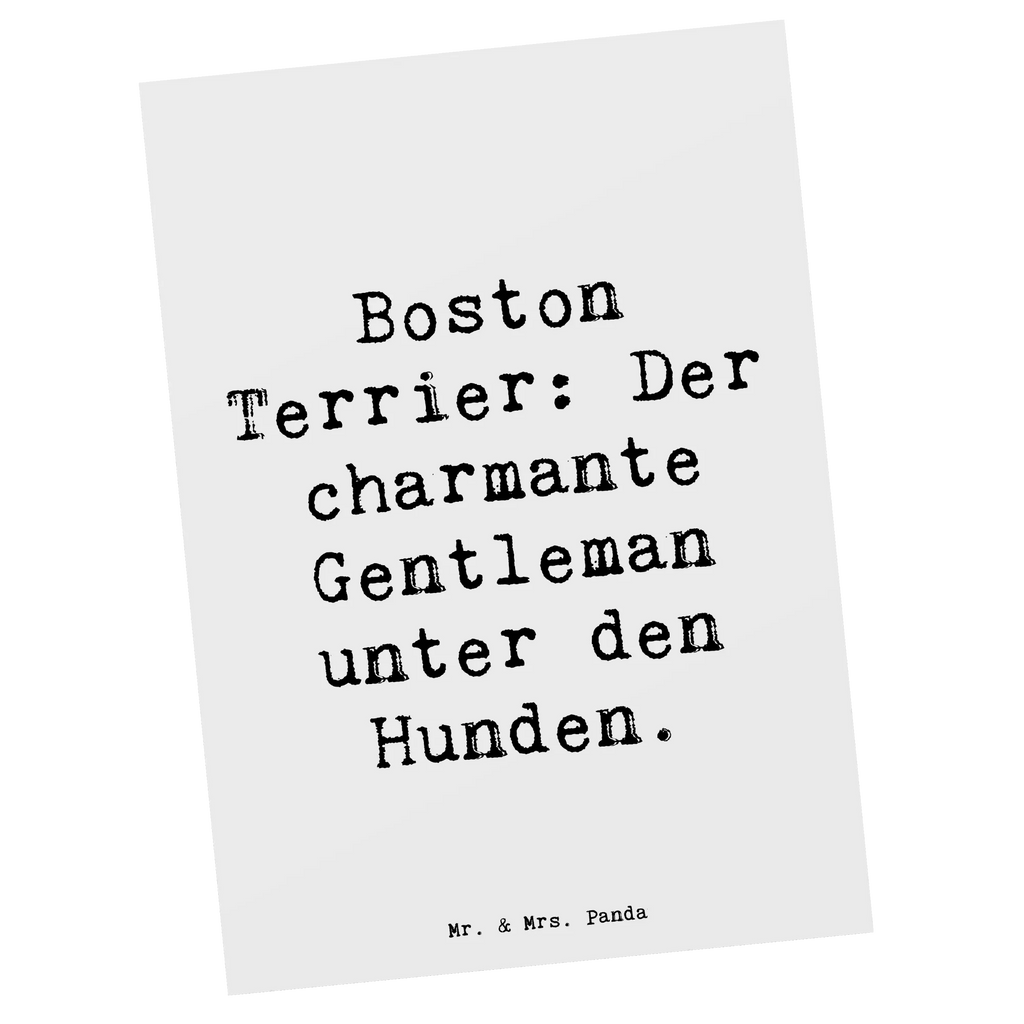 Postkarte Spruch Boston Terrier Gentleman Geschenkkarte, Einladung, Ansichtskarten, Karte, Dankeskarte, Geburtstagskarte, Einladung Geburtstag, Einladungskarte, Postkarte, Grußkarte, Ansichtskarte, Einladungskarten Geburtstag, Hund, Hunderasse, Rassehund, Hundebesitzer, Geschenk, Tierfreund, Schenken, Welpe