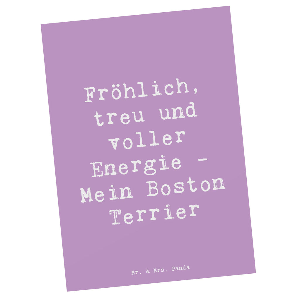 Postkarte Spruch Boston Terrier Freude Ansichtskarten, Karte, Geburtstagskarte, Einladung Geburtstag, Grußkarte, Geschenkkarte, Einladung, Dankeskarte, Ansichtskarte, Einladungskarte, Postkarte, Einladungskarten Geburtstag, Hund, Hunderasse, Rassehund, Hundebesitzer, Geschenk, Tierfreund, Schenken, Welpe
