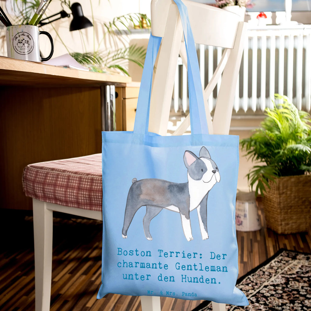 Tote bag Boston Terrier: Der charmante Gentleman unter den Hunden. Stofftasche, Beutel, Laptoptasche, Einkaufstasche, Einkaufstüte, Strandtasche, Umhängetasche, Beuteltasche, Shopper, Jutetasche, Jutebeutel, Badetasche, Stoffbeutel, Tasche, Tragetasche, Schultertasche, Hund, Hunderasse, Rassehund, Hundebesitzer, Geschenk, Tierfreund, Schenken, Welpe