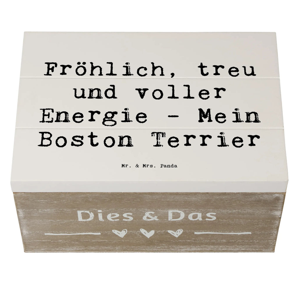 Holzkiste Spruch Boston Terrier Freude Geschenkbox, Schatzkiste, Kiste, Erinnerungsbox, Aufbewahrungsbox, XXL, Geschenkdose, Erinnerungskiste, Holzkiste, Truhe, Schatulle, Dekokiste, Hund, Hunderasse, Rassehund, Hundebesitzer, Geschenk, Tierfreund, Schenken, Welpe