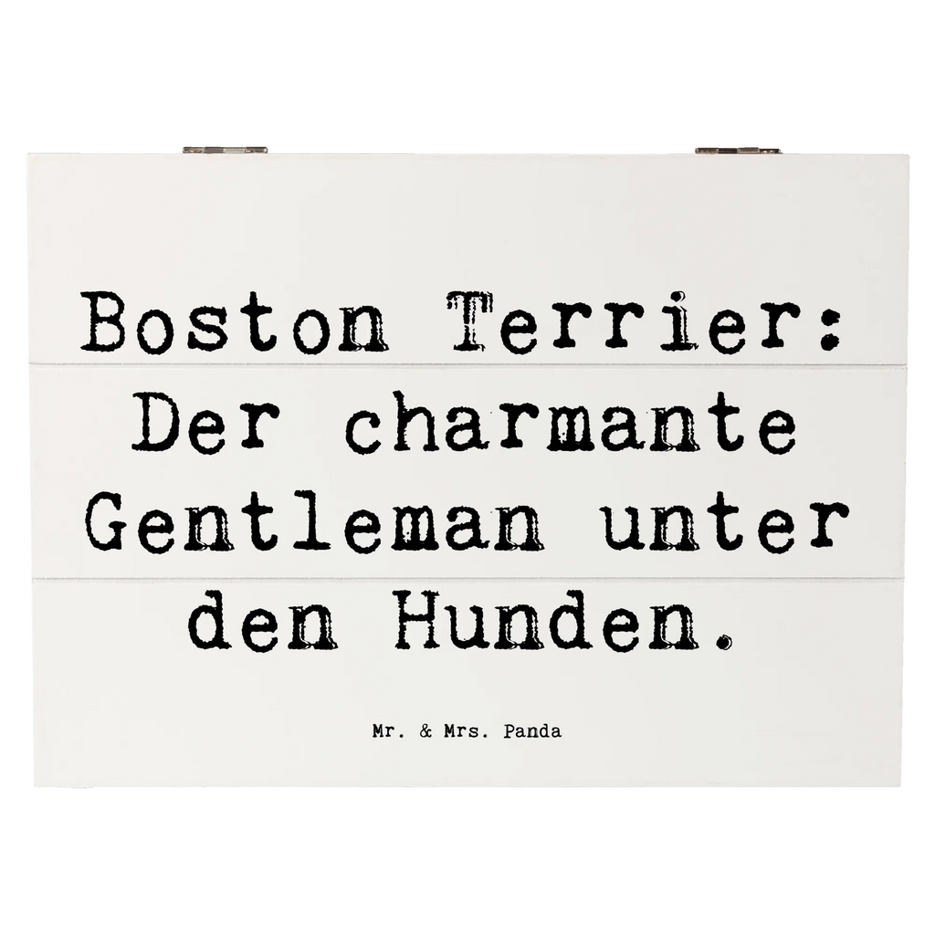 Holzkiste Spruch Boston Terrier Gentleman Erinnerungsbox, Dekokiste, Schatzkiste, Schatulle, Truhe, Geschenkdose, Kiste, Holzkiste, XXL, Geschenkbox, Aufbewahrungsbox, Erinnerungskiste, Hund, Hunderasse, Rassehund, Hundebesitzer, Geschenk, Tierfreund, Schenken, Welpe