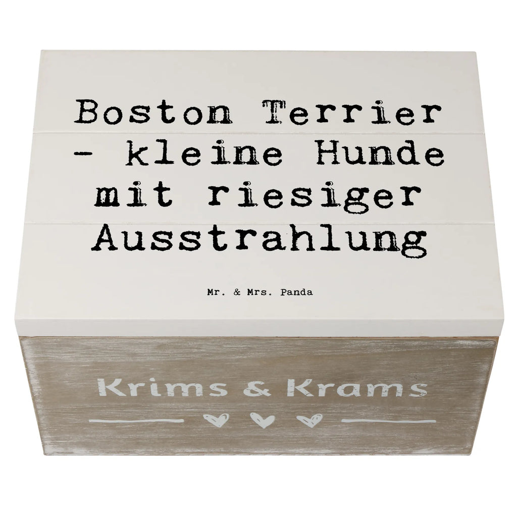 Holzkiste Spruch Boston Terrier Dekokiste, XXL, Truhe, Holzkiste, Aufbewahrungsbox, Geschenkdose, Geschenkbox, Schatulle, Erinnerungskiste, Erinnerungsbox, Kiste, Schatzkiste, Hund, Hunderasse, Rassehund, Hundebesitzer, Geschenk, Tierfreund, Schenken, Welpe