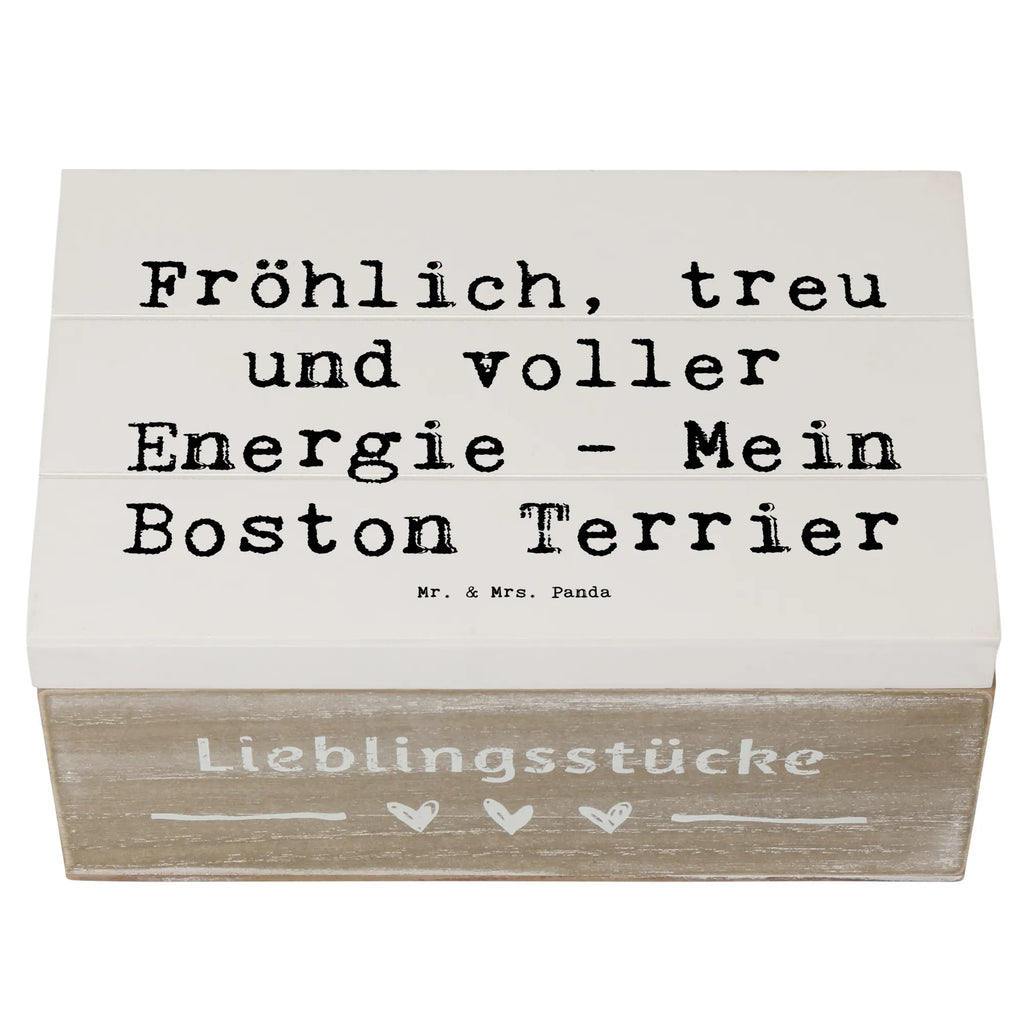 Holzkiste Spruch Boston Terrier Freude Geschenkbox, Schatzkiste, Kiste, Erinnerungsbox, Aufbewahrungsbox, XXL, Geschenkdose, Erinnerungskiste, Holzkiste, Truhe, Schatulle, Dekokiste, Hund, Hunderasse, Rassehund, Hundebesitzer, Geschenk, Tierfreund, Schenken, Welpe