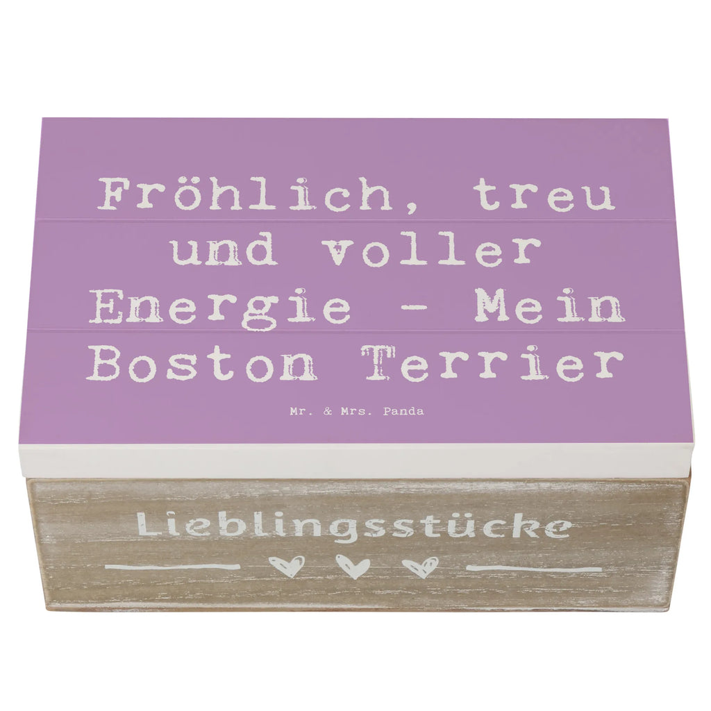 Holzkiste Spruch Boston Terrier Freude Geschenkbox, Schatzkiste, Kiste, Erinnerungsbox, Aufbewahrungsbox, XXL, Geschenkdose, Erinnerungskiste, Holzkiste, Truhe, Schatulle, Dekokiste, Hund, Hunderasse, Rassehund, Hundebesitzer, Geschenk, Tierfreund, Schenken, Welpe