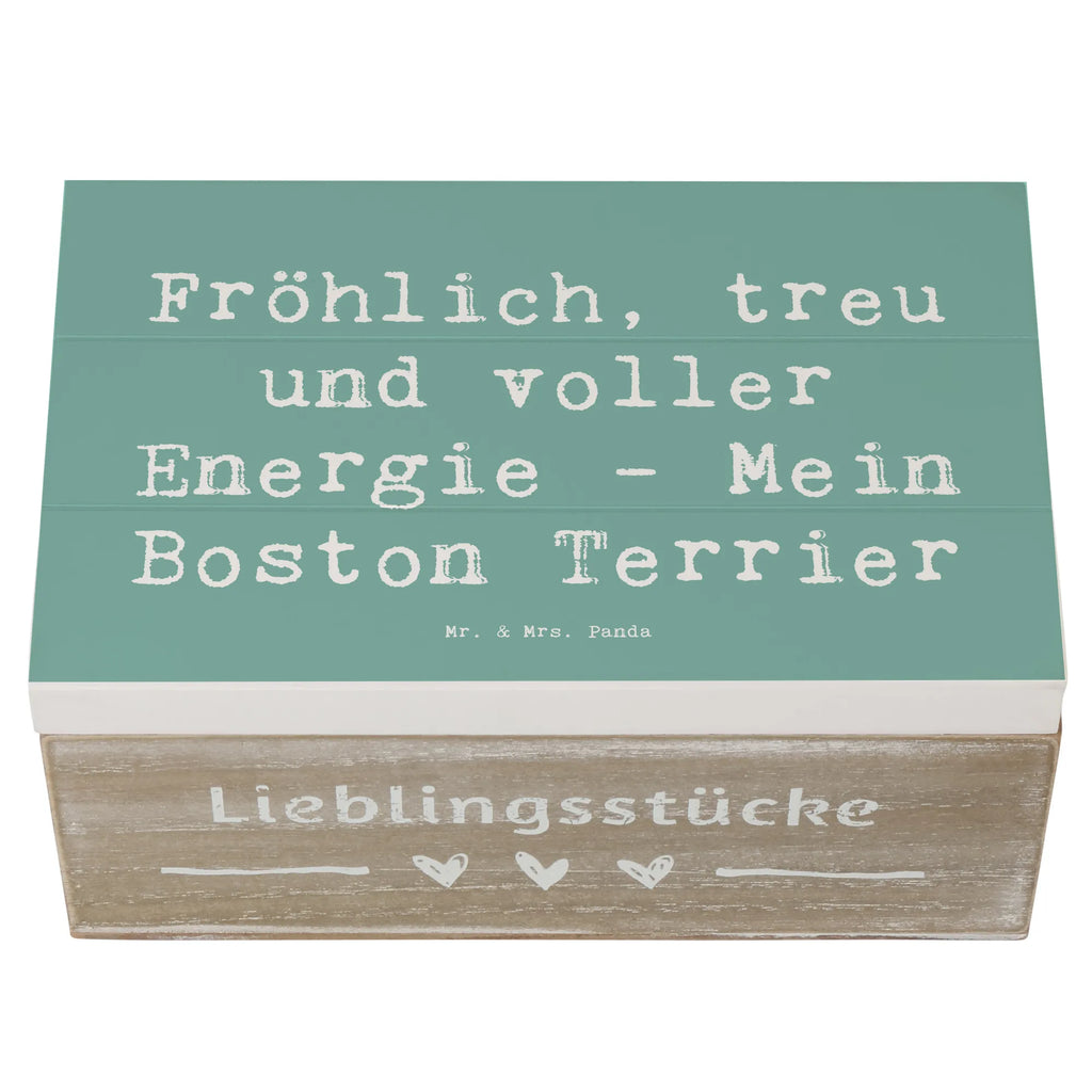 Holzkiste Spruch Boston Terrier Freude Geschenkbox, Schatzkiste, Kiste, Erinnerungsbox, Aufbewahrungsbox, XXL, Geschenkdose, Erinnerungskiste, Holzkiste, Truhe, Schatulle, Dekokiste, Hund, Hunderasse, Rassehund, Hundebesitzer, Geschenk, Tierfreund, Schenken, Welpe