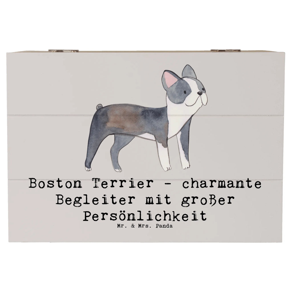 Holzkiste Boston Terrier Begleiter Erinnerungskiste, Holzkiste, Aufbewahrungsbox, Geschenkbox, Kiste, Truhe, Dekokiste, XXL, Geschenkdose, Schatzkiste, Schatulle, Erinnerungsbox, Hund, Hunderasse, Rassehund, Hundebesitzer, Geschenk, Tierfreund, Schenken, Welpe