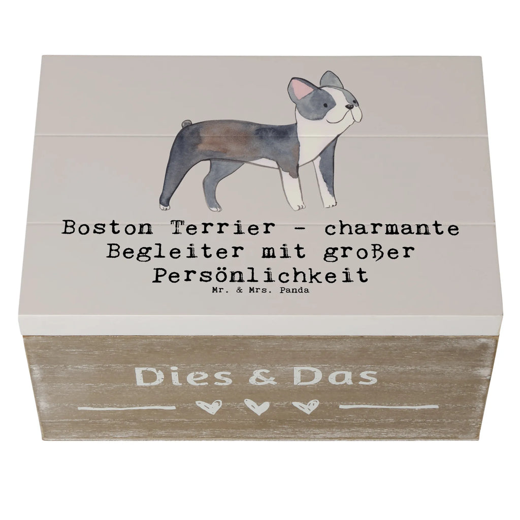 Holzkiste Boston Terrier Begleiter Erinnerungskiste, Holzkiste, Aufbewahrungsbox, Geschenkbox, Kiste, Truhe, Dekokiste, XXL, Geschenkdose, Schatzkiste, Schatulle, Erinnerungsbox, Hund, Hunderasse, Rassehund, Hundebesitzer, Geschenk, Tierfreund, Schenken, Welpe