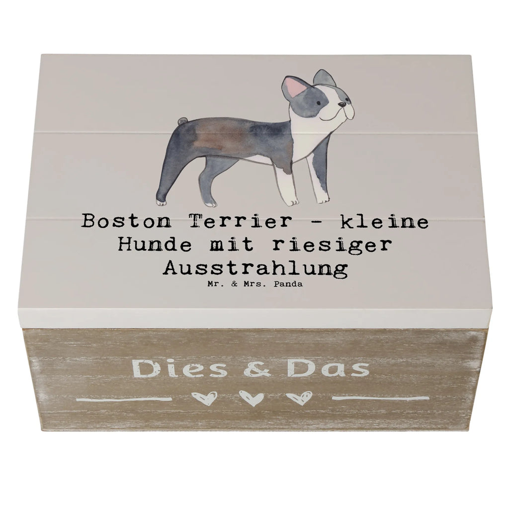 Holzkiste Boston Terrier Dekokiste, Truhe, Aufbewahrungsbox, XXL, Kiste, Schatzkiste, Geschenkdose, Schatulle, Geschenkbox, Erinnerungsbox, Holzkiste, Erinnerungskiste, Hund, Hunderasse, Rassehund, Hundebesitzer, Geschenk, Tierfreund, Schenken, Welpe