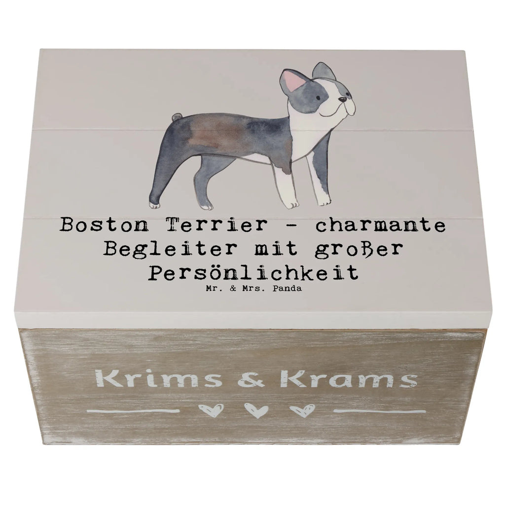 Holzkiste Boston Terrier Begleiter Erinnerungskiste, Holzkiste, Aufbewahrungsbox, Geschenkbox, Kiste, Truhe, Dekokiste, XXL, Geschenkdose, Schatzkiste, Schatulle, Erinnerungsbox, Hund, Hunderasse, Rassehund, Hundebesitzer, Geschenk, Tierfreund, Schenken, Welpe