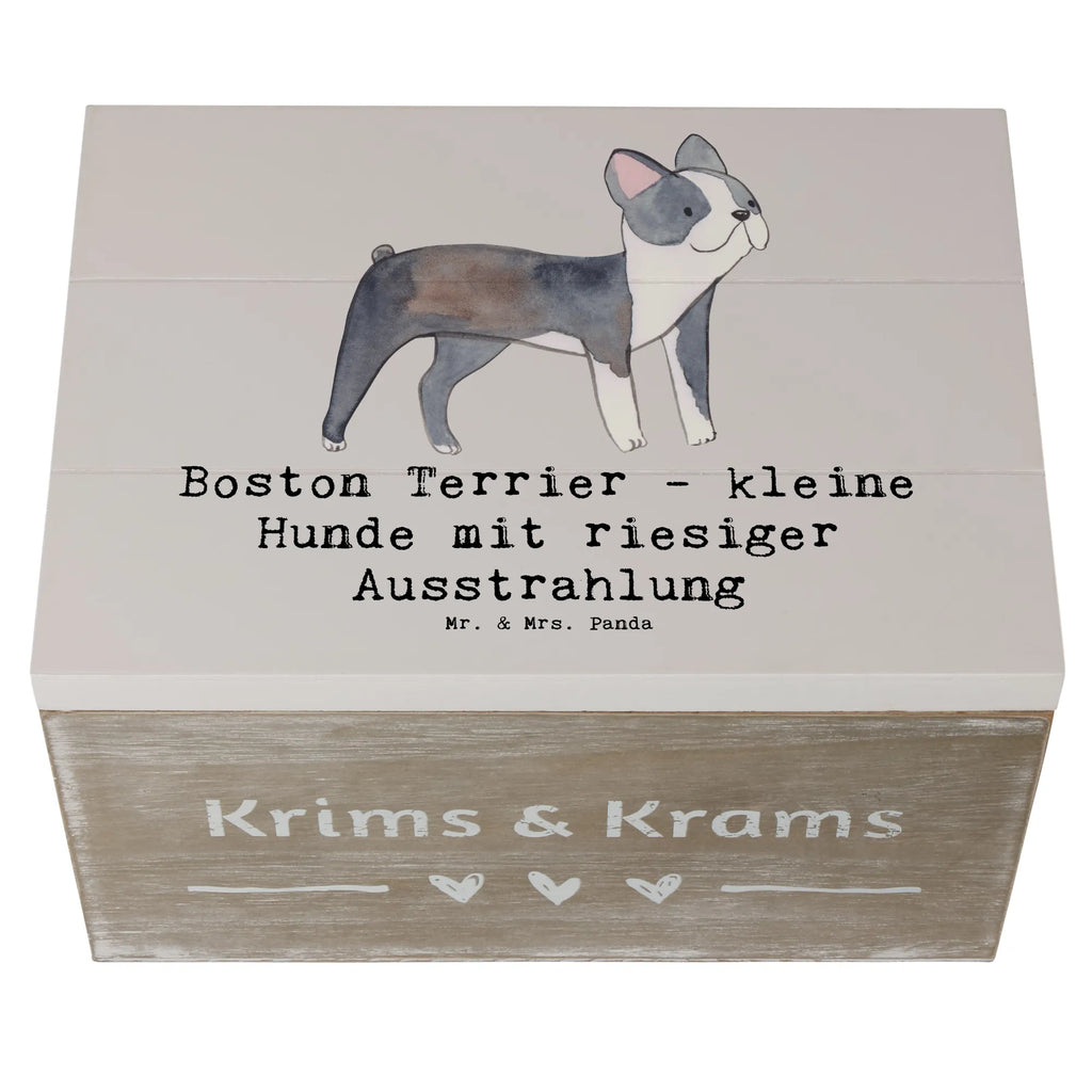 Holzkiste Boston Terrier Dekokiste, Truhe, Aufbewahrungsbox, XXL, Kiste, Schatzkiste, Geschenkdose, Schatulle, Geschenkbox, Erinnerungsbox, Holzkiste, Erinnerungskiste, Hund, Hunderasse, Rassehund, Hundebesitzer, Geschenk, Tierfreund, Schenken, Welpe