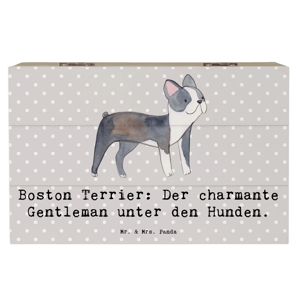 Holzkiste Boston Terrier Gentleman Schatulle, Schatzkiste, Dekokiste, Geschenkdose, Truhe, Erinnerungsbox, XXL, Holzkiste, Geschenkbox, Aufbewahrungsbox, Erinnerungskiste, Kiste, Hund, Hunderasse, Rassehund, Hundebesitzer, Geschenk, Tierfreund, Schenken, Welpe