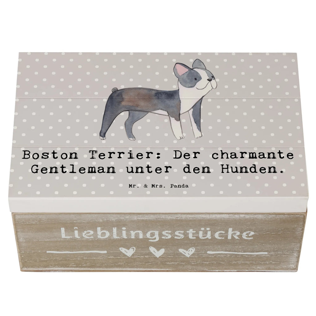 Holzkiste Boston Terrier Gentleman Schatulle, Schatzkiste, Dekokiste, Geschenkdose, Truhe, Erinnerungsbox, XXL, Holzkiste, Geschenkbox, Aufbewahrungsbox, Erinnerungskiste, Kiste, Hund, Hunderasse, Rassehund, Hundebesitzer, Geschenk, Tierfreund, Schenken, Welpe