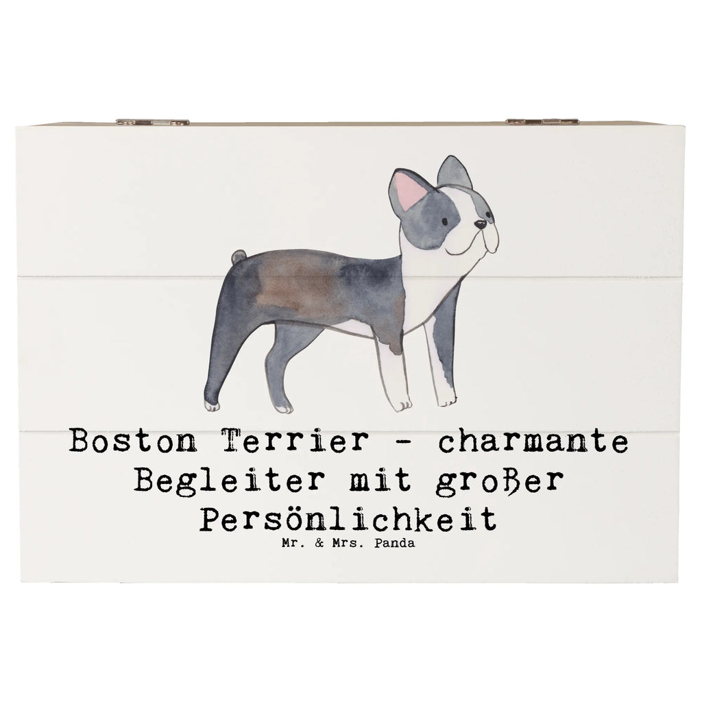 Holzkiste Boston Terrier Begleiter Erinnerungskiste, Holzkiste, Aufbewahrungsbox, Geschenkbox, Kiste, Truhe, Dekokiste, XXL, Geschenkdose, Schatzkiste, Schatulle, Erinnerungsbox, Hund, Hunderasse, Rassehund, Hundebesitzer, Geschenk, Tierfreund, Schenken, Welpe