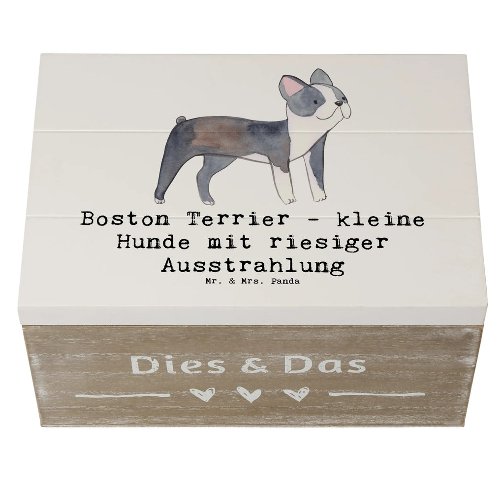 Holzkiste Boston Terrier Dekokiste, Truhe, Aufbewahrungsbox, XXL, Kiste, Schatzkiste, Geschenkdose, Schatulle, Geschenkbox, Erinnerungsbox, Holzkiste, Erinnerungskiste, Hund, Hunderasse, Rassehund, Hundebesitzer, Geschenk, Tierfreund, Schenken, Welpe