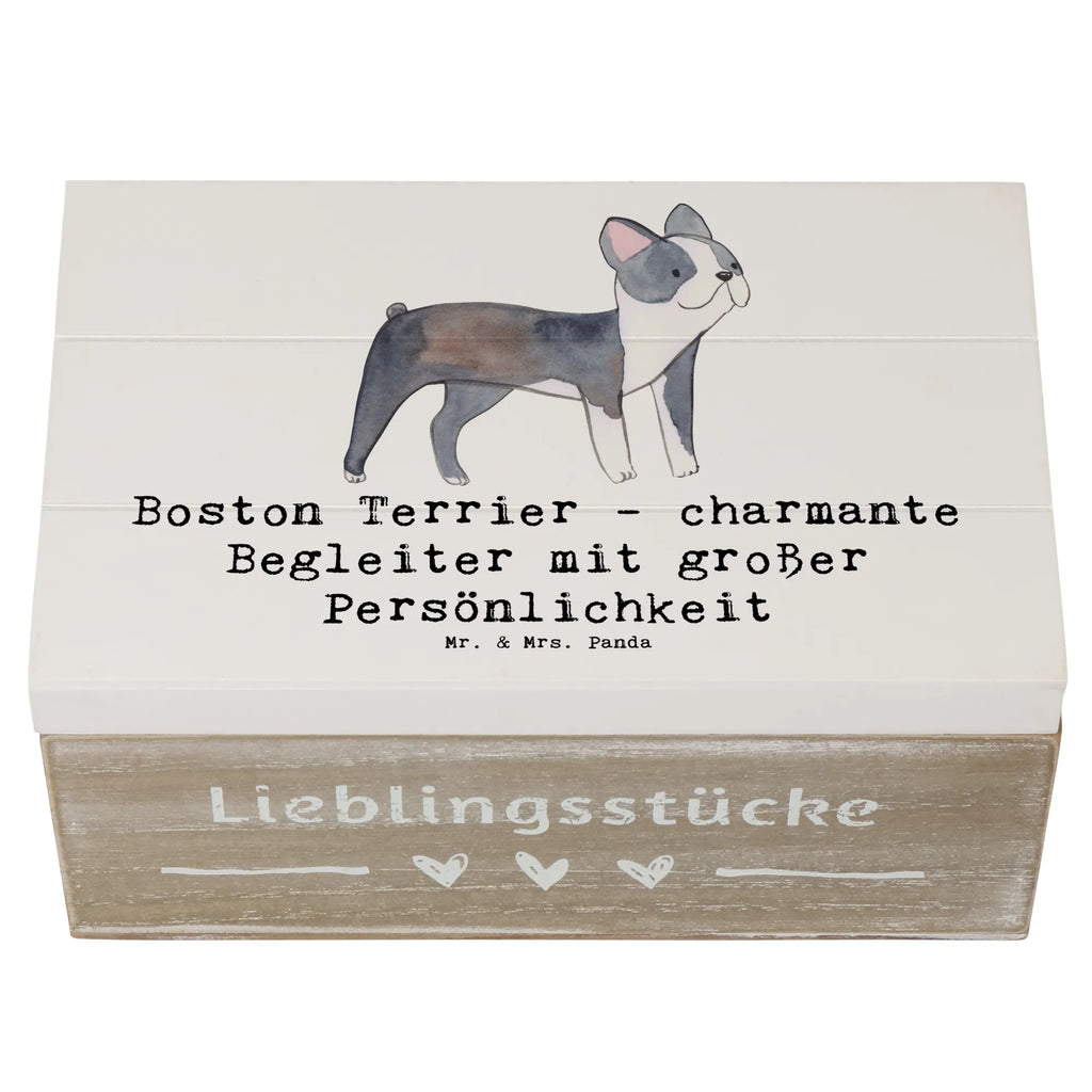 Holzkiste Boston Terrier Begleiter Erinnerungskiste, Holzkiste, Aufbewahrungsbox, Geschenkbox, Kiste, Truhe, Dekokiste, XXL, Geschenkdose, Schatzkiste, Schatulle, Erinnerungsbox, Hund, Hunderasse, Rassehund, Hundebesitzer, Geschenk, Tierfreund, Schenken, Welpe