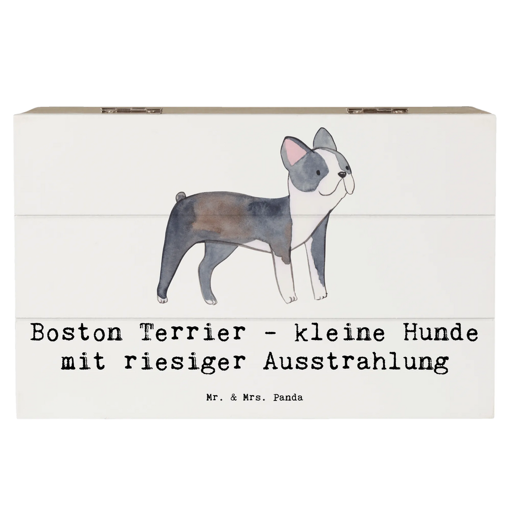 Holzkiste Boston Terrier Dekokiste, Truhe, Aufbewahrungsbox, XXL, Kiste, Schatzkiste, Geschenkdose, Schatulle, Geschenkbox, Erinnerungsbox, Holzkiste, Erinnerungskiste, Hund, Hunderasse, Rassehund, Hundebesitzer, Geschenk, Tierfreund, Schenken, Welpe