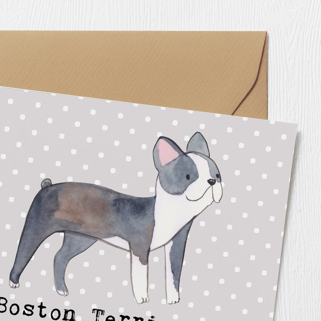 Deluxe Card Boston Terrier - charmante Begleiter mit großer Persönlichkeit Klappkarte, Karte, Einladungskarte, Geburtstagskarte, Hochzeitskarte, Hochwertige Klappkarte, Hochwertige Grußkarte, Grußkarte, Glückwunschkarte, Hund, Hunderasse, Rassehund, Hundebesitzer, Geschenk, Tierfreund, Schenken, Welpe