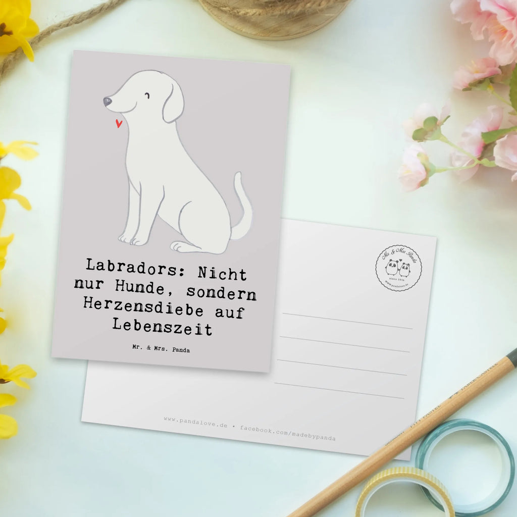 Postkarte Labrador Herzensdiebe Postkarte, Einladungskarte, Grußkarte, Karte, Ansichtskarten, Geburtstagskarte, Ansichtskarte, Geschenkkarte, Einladung, Dankeskarte, Einladungskarten Geburtstag, Einladung Geburtstag, Hund, Hunderasse, Rassehund, Hundebesitzer, Geschenk, Tierfreund, Schenken, Welpe