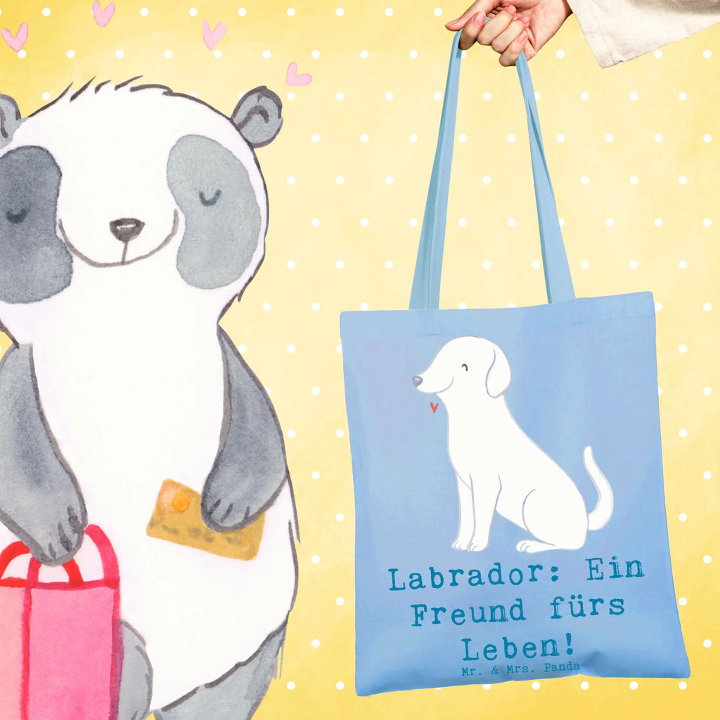 Tragetasche Labrador Freund Jutetasche, Shopper, Tragetasche, Stoffbeutel, Einkaufstasche, Beuteltasche, Tasche, Stofftasche, Beutel, Einkaufstüte, Badetasche, Strandtasche, Jutebeutel, Laptoptasche, Schultertasche, Umhängetasche, Hund, Hunderasse, Rassehund, Hundebesitzer, Geschenk, Tierfreund, Schenken, Welpe