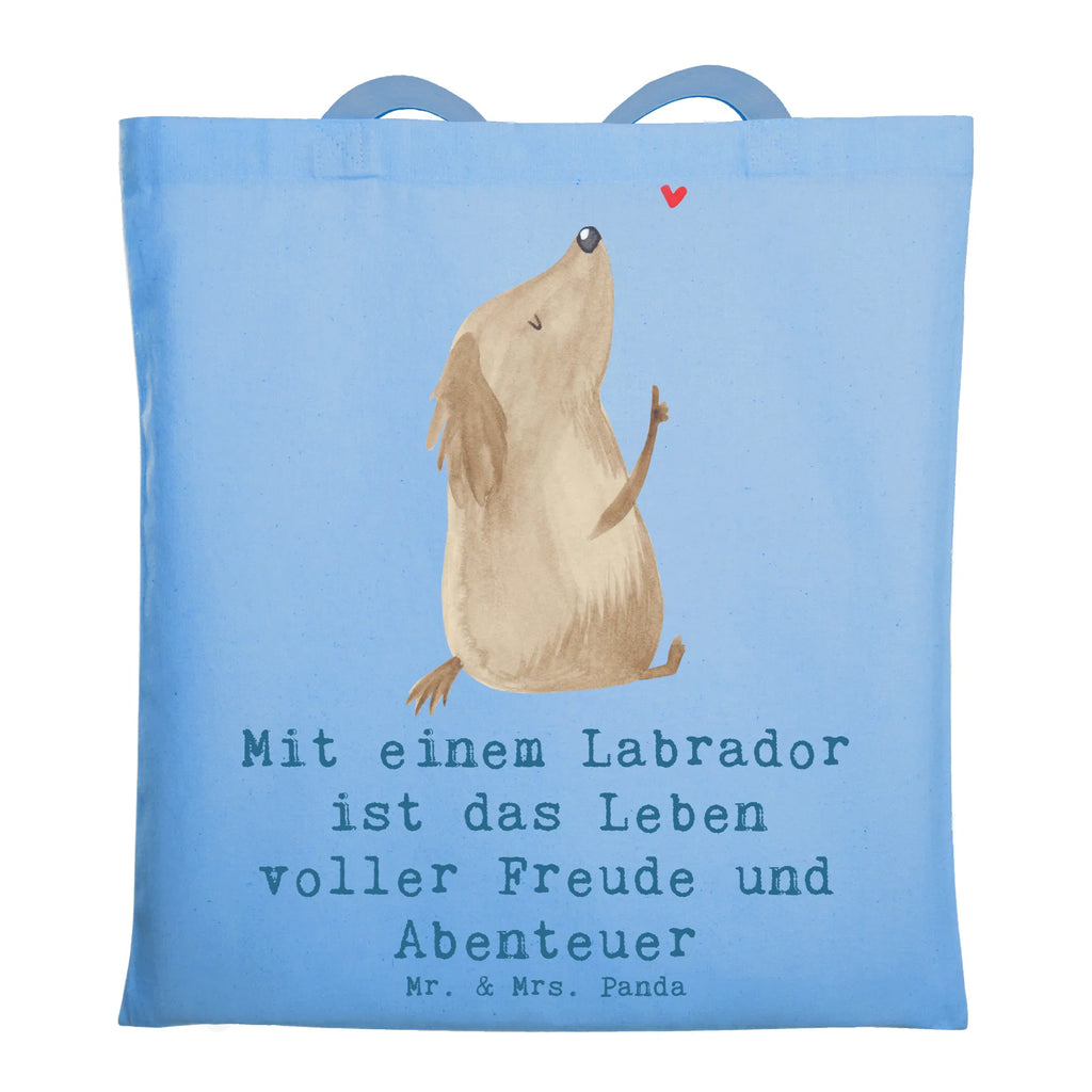 Tote bag Mit einem Labrador ist das Leben voller Freude und Abenteuer Laptoptasche, Einkaufstasche, Badetasche, Stoffbeutel, Stofftasche, Tragetasche, Einkaufstüte, Tasche, Beutel, Strandtasche, Beuteltasche, Shopper, Schultertasche, Jutetasche, Jutebeutel, Umhängetasche, Hund, Hunderasse, Rassehund, Hundebesitzer, Geschenk, Tierfreund, Schenken, Welpe