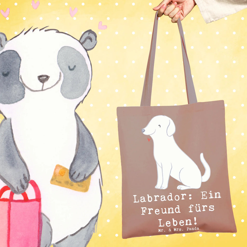 Tragetasche Labrador Freund Jutetasche, Shopper, Tragetasche, Stoffbeutel, Einkaufstasche, Beuteltasche, Tasche, Stofftasche, Beutel, Einkaufstüte, Badetasche, Strandtasche, Jutebeutel, Laptoptasche, Schultertasche, Umhängetasche, Hund, Hunderasse, Rassehund, Hundebesitzer, Geschenk, Tierfreund, Schenken, Welpe