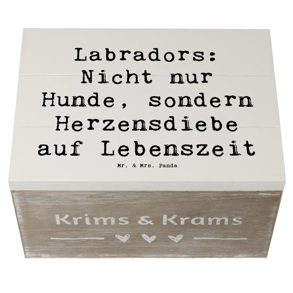 Holzkiste Spruch Labrador Herzensdiebe Aufbewahrungsbox, Erinnerungskiste, Geschenkdose, Holzkiste, Truhe, Dekokiste, Schatzkiste, Geschenkbox, Schatulle, Kiste, XXL, Erinnerungsbox, Hund, Hunderasse, Rassehund, Hundebesitzer, Geschenk, Tierfreund, Schenken, Welpe