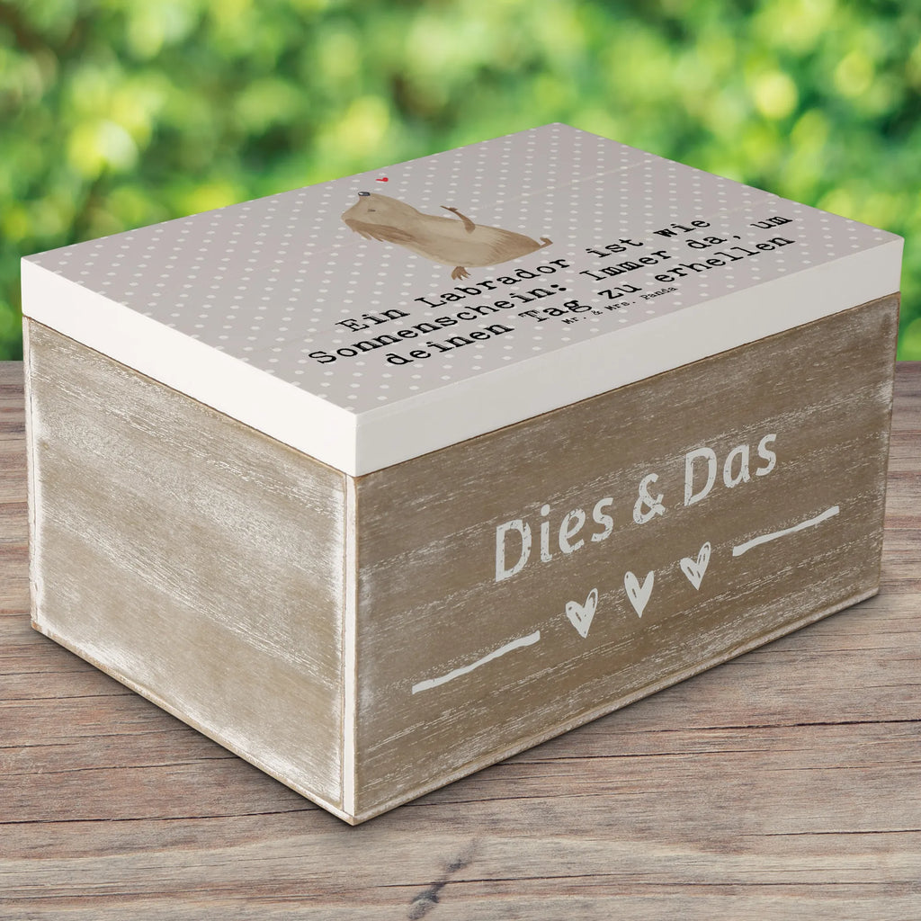 Holzkiste Labrador Sonnenschein Aufbewahrungsbox, Geschenkdose, Schatulle, XXL, Kiste, Erinnerungskiste, Dekokiste, Holzkiste, Truhe, Geschenkbox, Schatzkiste, Erinnerungsbox, Hund, Hunderasse, Rassehund, Hundebesitzer, Geschenk, Tierfreund, Schenken, Welpe
