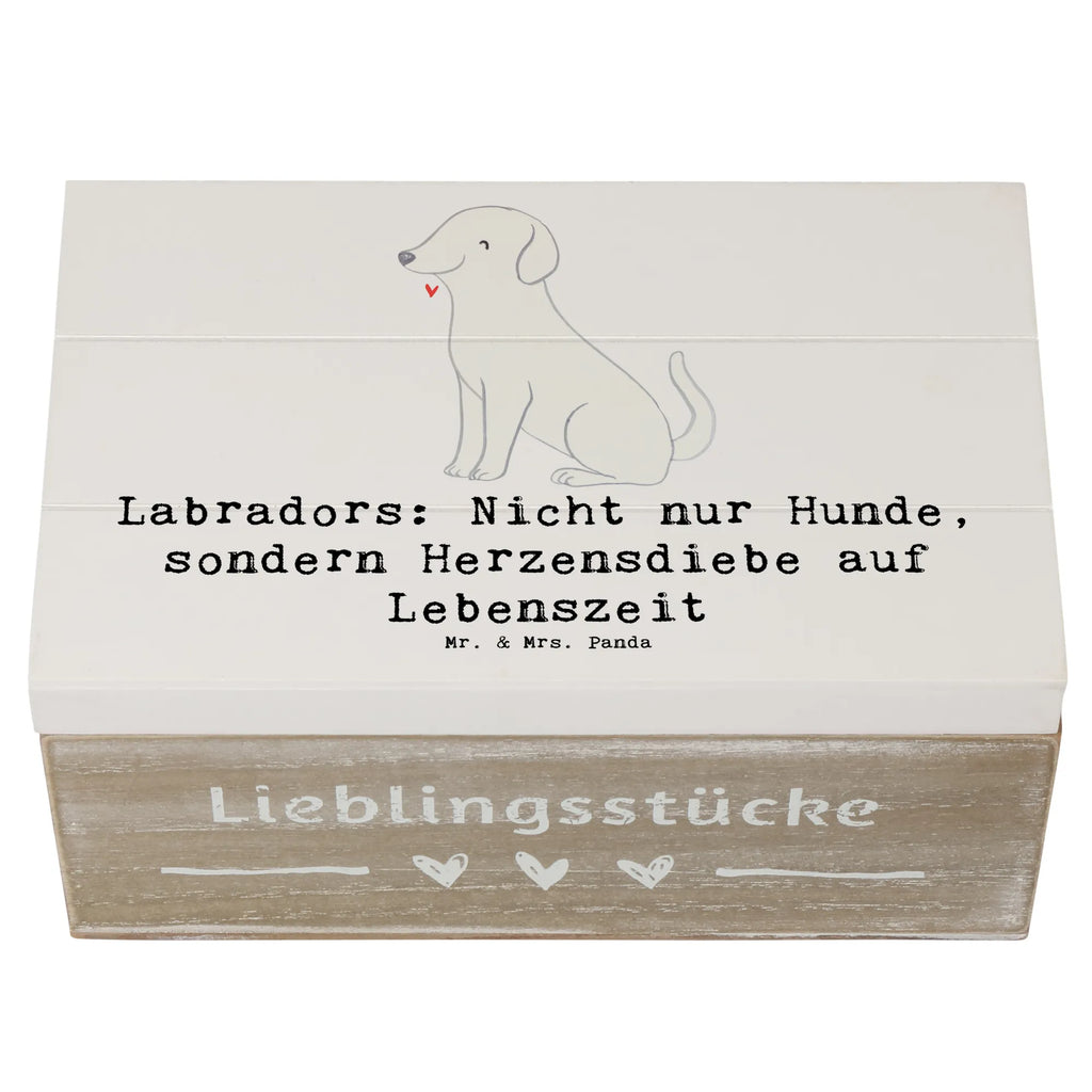 Holzkiste Labrador Herzensdiebe Schatzkiste, Truhe, Geschenkbox, Schatulle, Aufbewahrungsbox, XXL, Kiste, Holzkiste, Geschenkdose, Erinnerungsbox, Dekokiste, Erinnerungskiste, Hund, Hunderasse, Rassehund, Hundebesitzer, Geschenk, Tierfreund, Schenken, Welpe