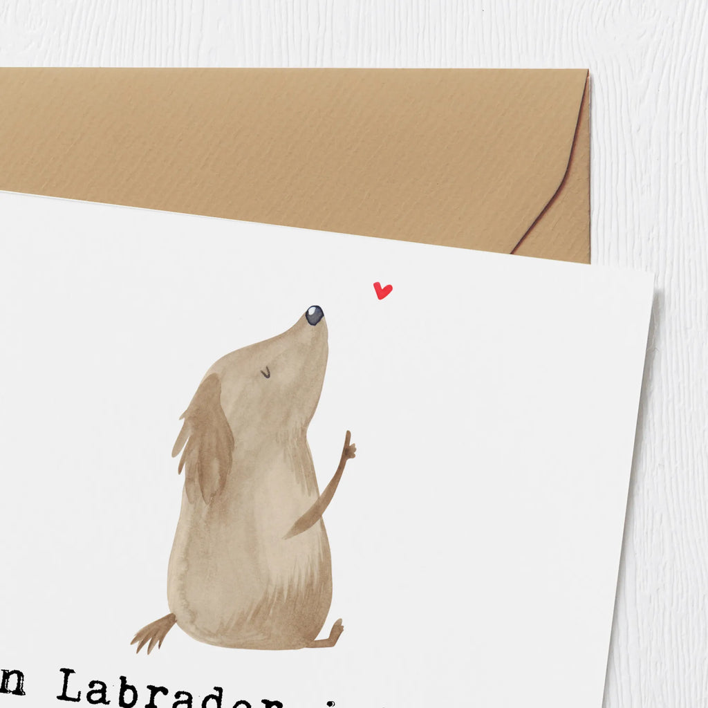 Deluxe Karte Labrador Sonnenschein Klappkarte, Hochzeitskarte, Einladungskarte, Karte, Hochwertige Klappkarte, Glückwunschkarte, Grußkarte, Hochwertige Grußkarte, Geburtstagskarte, Hund, Hunderasse, Rassehund, Hundebesitzer, Geschenk, Tierfreund, Schenken, Welpe