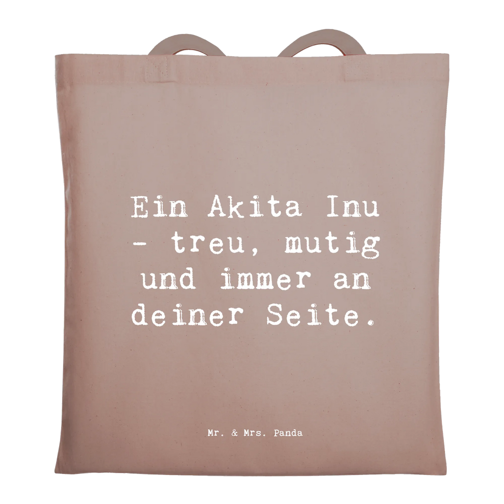 Tote bag Saying Ein Akita Inu - treu, mutig und immer an deiner Seite. Badetasche, Stofftasche, Einkaufstasche, Jutebeutel, Tasche, Jutetasche, Einkaufstüte, Umhängetasche, Schultertasche, Beuteltasche, Beutel, Shopper, Laptoptasche, Strandtasche, Tragetasche, Stoffbeutel, Hund, Hunderasse, Rassehund, Hundebesitzer, Geschenk, Tierfreund, Schenken, Welpe