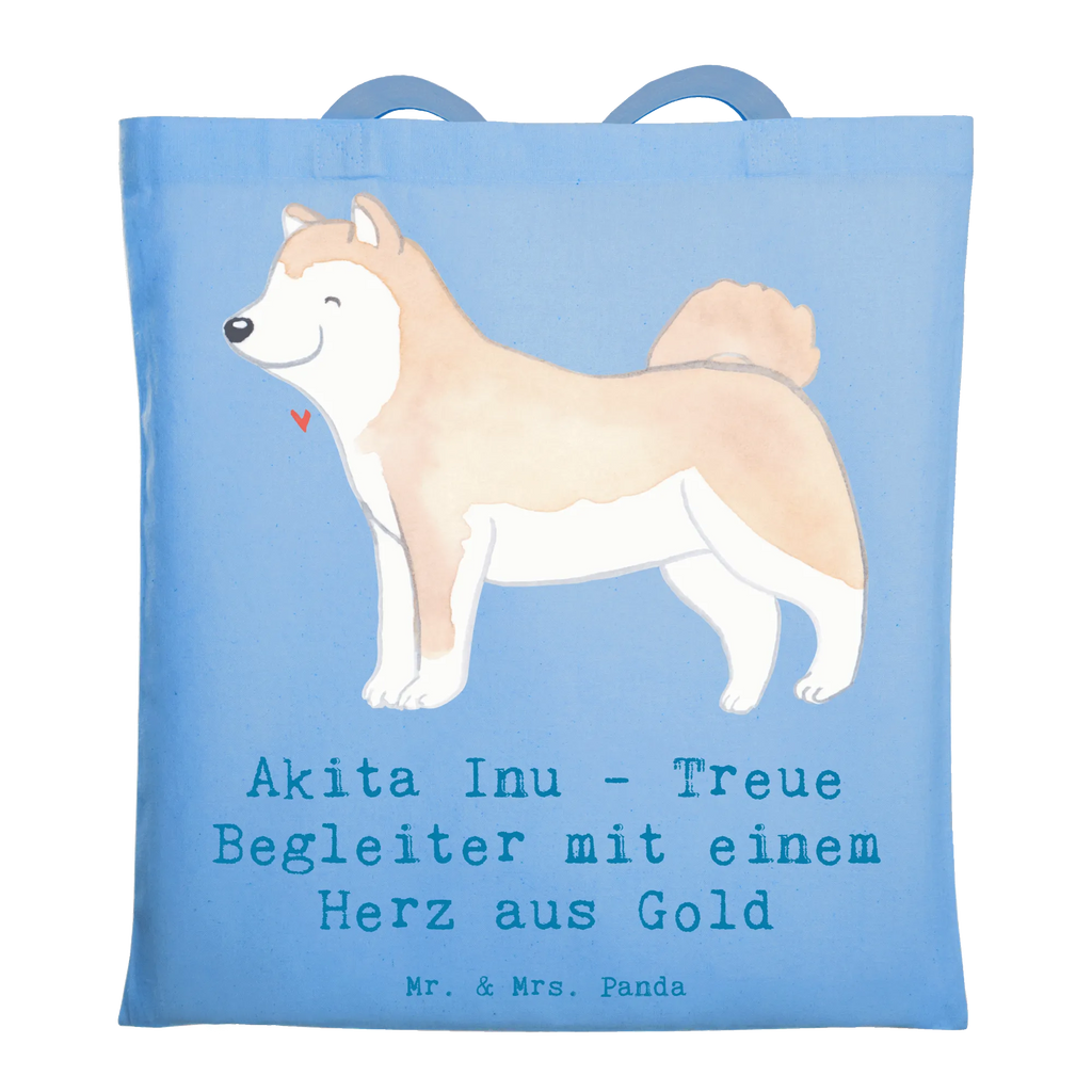 Tote bag Akita Inu - Treue Begleiter mit einem Herz aus Gold Badetasche, Jutebeutel, Umhängetasche, Einkaufstasche, Strandtasche, Tasche, Beutel, Stofftasche, Schultertasche, Laptoptasche, Tragetasche, Einkaufstüte, Shopper, Stoffbeutel, Beuteltasche, Jutetasche, Hund, Hunderasse, Rassehund, Hundebesitzer, Geschenk, Tierfreund, Schenken, Welpe