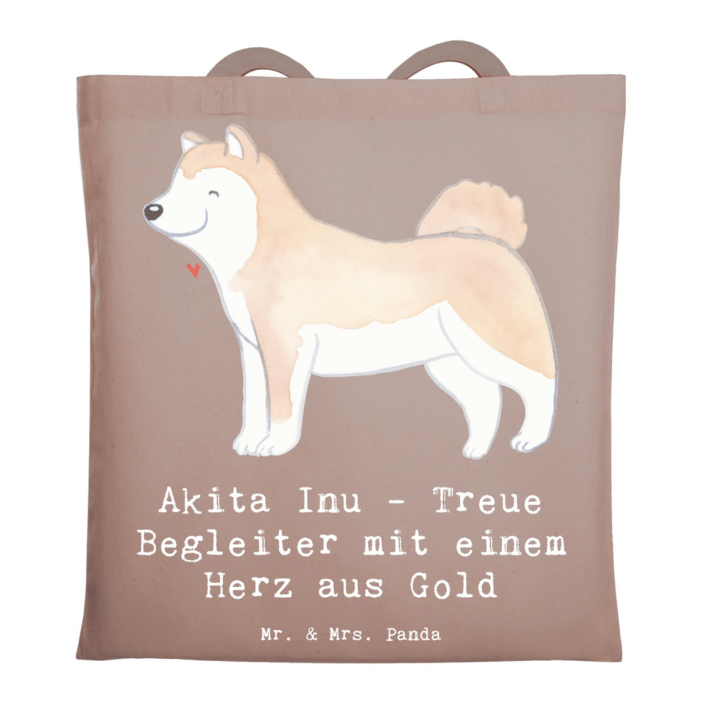 Tote bag Akita Inu - Treue Begleiter mit einem Herz aus Gold Badetasche, Jutebeutel, Umhängetasche, Einkaufstasche, Strandtasche, Tasche, Beutel, Stofftasche, Schultertasche, Laptoptasche, Tragetasche, Einkaufstüte, Shopper, Stoffbeutel, Beuteltasche, Jutetasche, Hund, Hunderasse, Rassehund, Hundebesitzer, Geschenk, Tierfreund, Schenken, Welpe