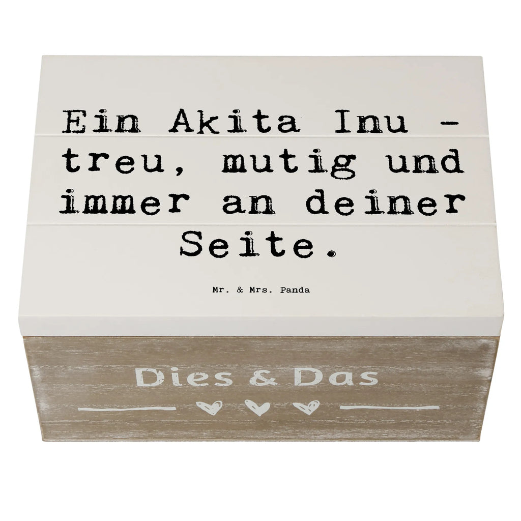 Wooden chest Saying Ein Akita Inu - treu, mutig und immer an deiner Seite. Erinnerungsbox, XXL, Kiste, Schatulle, Schatzkiste, Geschenkdose, Truhe, Erinnerungskiste, Dekokiste, Holzkiste, Geschenkbox, Aufbewahrungsbox, Hund, Hunderasse, Rassehund, Hundebesitzer, Geschenk, Tierfreund, Schenken, Welpe