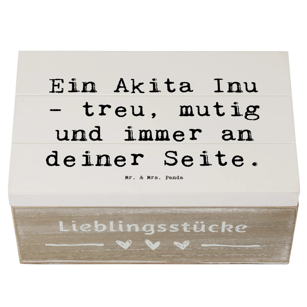 Wooden chest Saying Ein Akita Inu - treu, mutig und immer an deiner Seite. Erinnerungsbox, XXL, Kiste, Schatulle, Schatzkiste, Geschenkdose, Truhe, Erinnerungskiste, Dekokiste, Holzkiste, Geschenkbox, Aufbewahrungsbox, Hund, Hunderasse, Rassehund, Hundebesitzer, Geschenk, Tierfreund, Schenken, Welpe