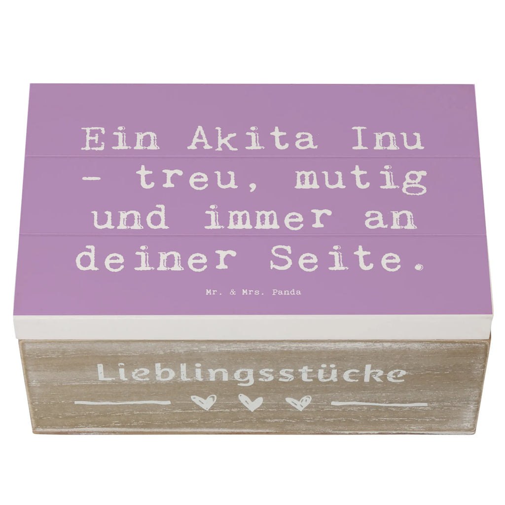 Wooden chest Saying Ein Akita Inu - treu, mutig und immer an deiner Seite. Erinnerungsbox, XXL, Kiste, Schatulle, Schatzkiste, Geschenkdose, Truhe, Erinnerungskiste, Dekokiste, Holzkiste, Geschenkbox, Aufbewahrungsbox, Hund, Hunderasse, Rassehund, Hundebesitzer, Geschenk, Tierfreund, Schenken, Welpe