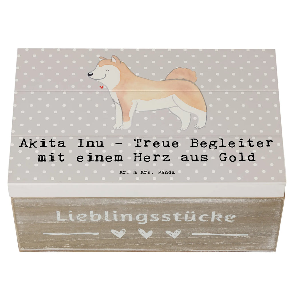 Holzkiste Akita Inu Herz Schatzkiste, Aufbewahrungsbox, Truhe, Schatulle, Holzkiste, Geschenkdose, XXL, Geschenkbox, Erinnerungsbox, Kiste, Dekokiste, Erinnerungskiste, Hund, Hunderasse, Rassehund, Hundebesitzer, Geschenk, Tierfreund, Schenken, Welpe